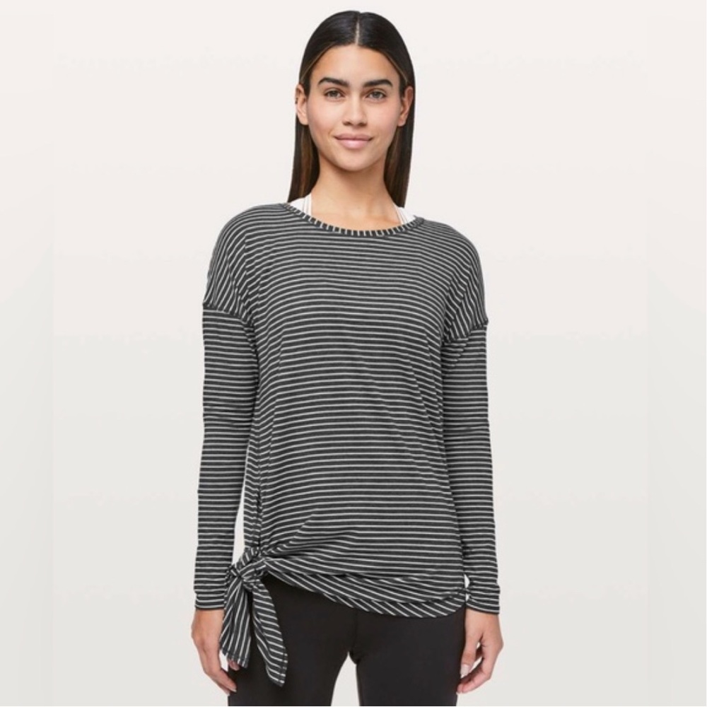 Lululemon Striped Long Sleeve Shirt
